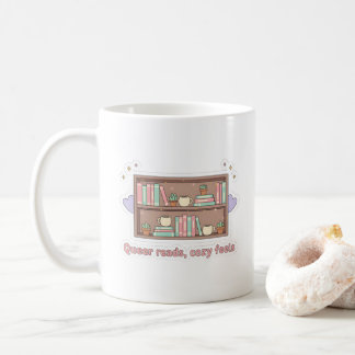 Queer Reads Cozy Feels – LGBTQ Pride Reading Aesth Coffee Mug