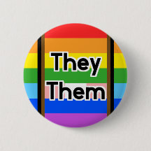 Queer SCV Pronoun Button They Them