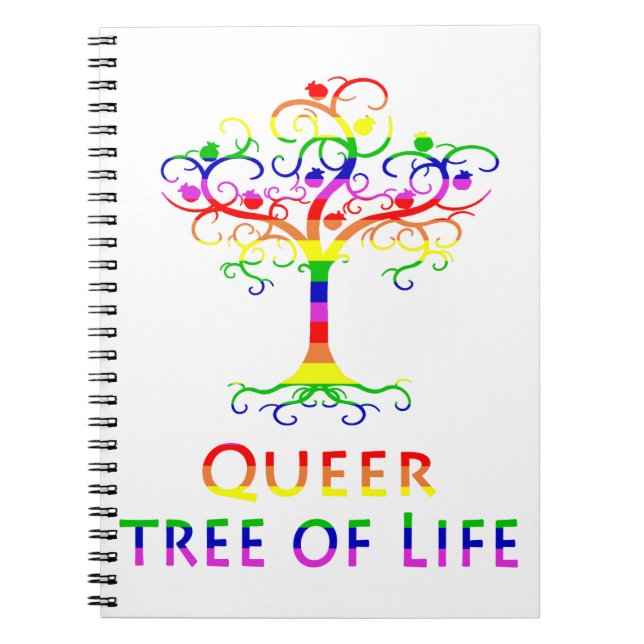 Queer Tree of Life Zazzle.png Notebook (Front)