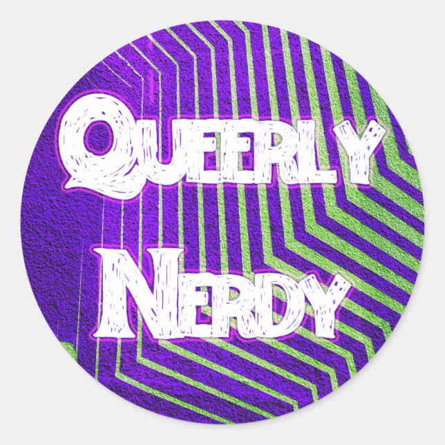 Queerly Nerdy Sticker Sheet (Front)