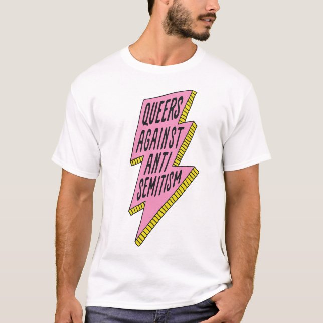 Queers Against Antisemitism T-Shirt (Front)