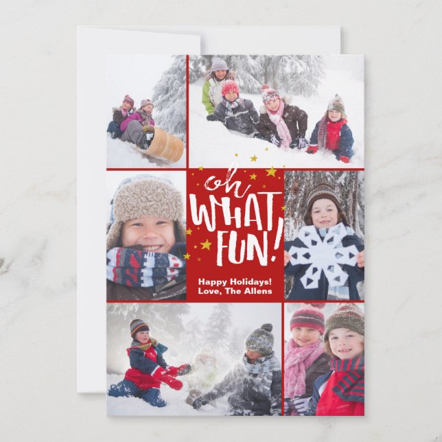Quel Amusant ! | Carte photo de Noël (Devant)