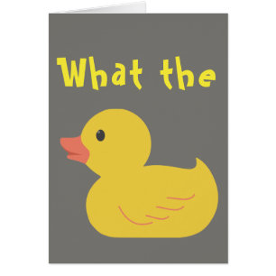 Quel canard ? Carte de voeux amusante