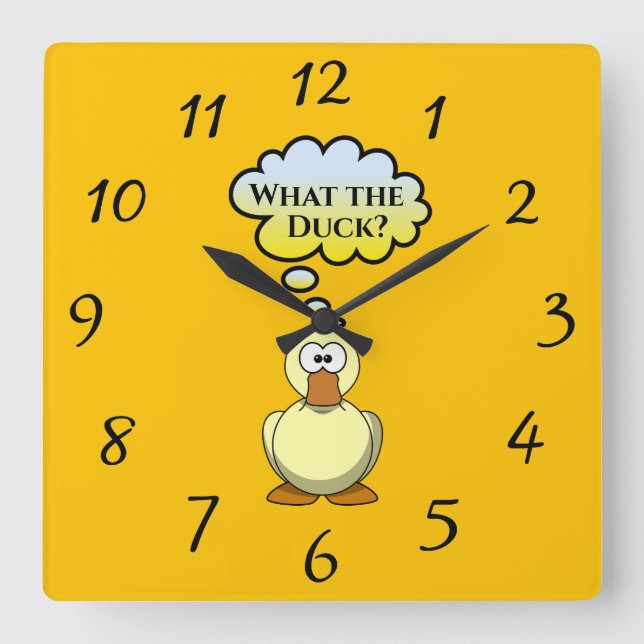 Quel canard ? Horloge murale (Recto)