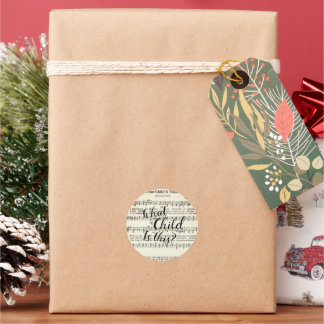 Quel enfant est ce Sticker rond classique