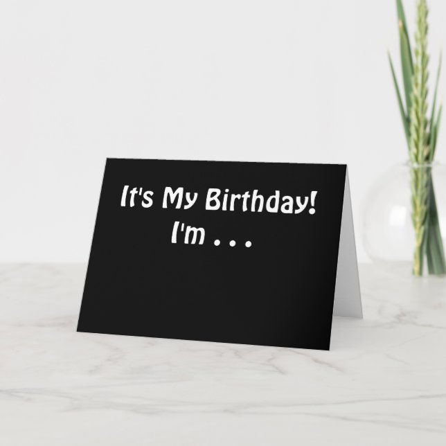 Quel est ce numéro carte d'anniversaire (Devant)