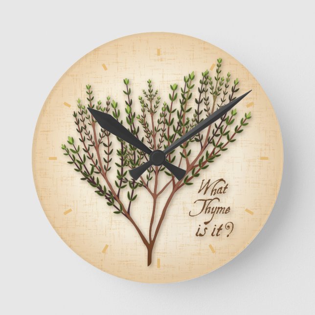 Quel est le thym ? Horloge (Recto)