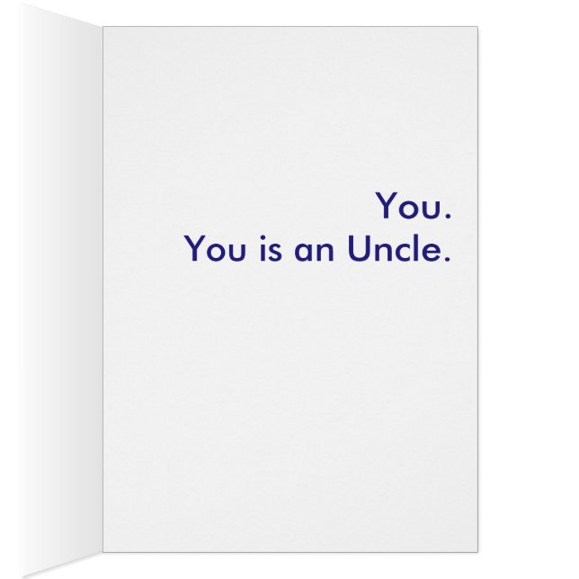 Quel est un oncle ? Vous. Vous est un oncle (Intérieur (Droit))