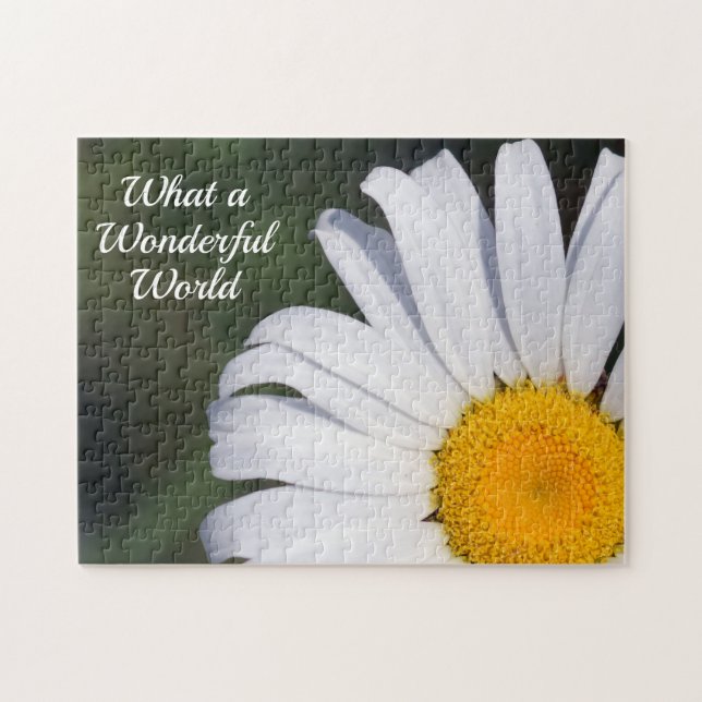 Quel puzzle excentré de marguerite du monde (Horizontal)