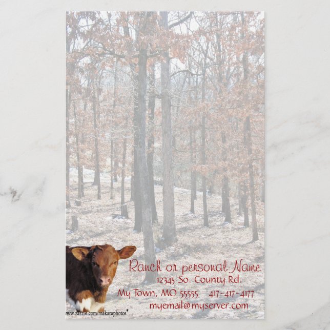 QuellaOaksStationery-customize Stationery (Front)