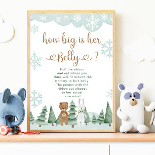 Quelle est la taille du poster Belly Winter Snowfl