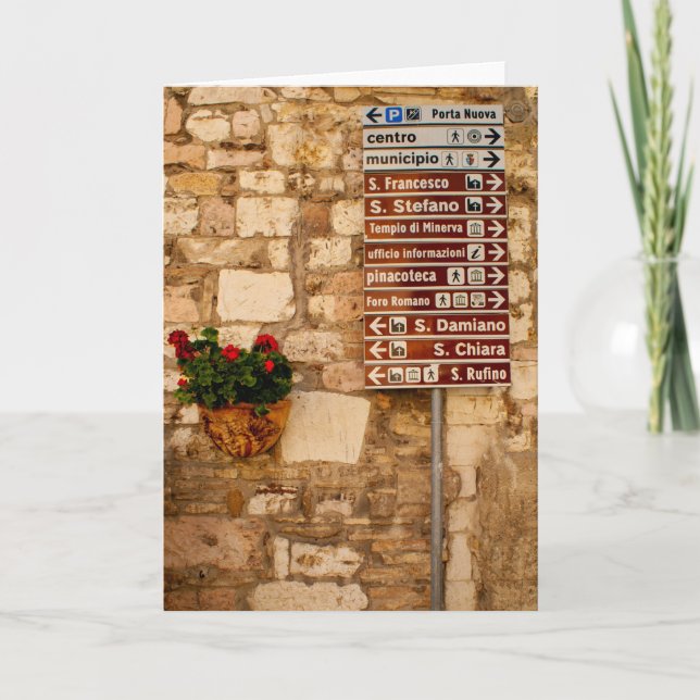 Quelle manière d'aller - Assisi Italie - carte de (Devant)
