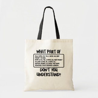 Quelle pièce de sac fourre-tout à tricot