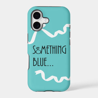 Quelque chose coque iphone bleu