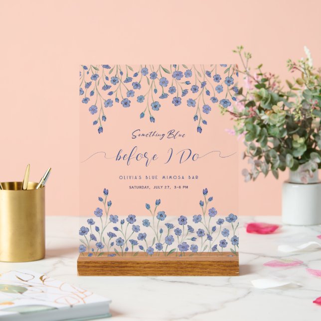 Quelque chose de bleu avant de faire Fête des mari (Mariage)