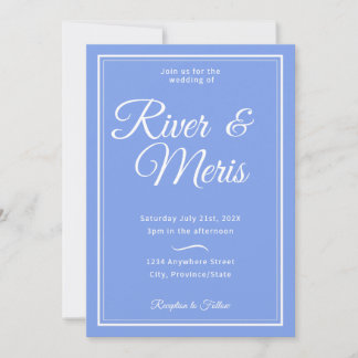 Quelque chose de bleu Faire-part de mariage