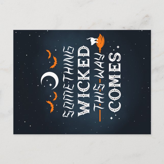 Quelque Chose De Mal Ainsi Venait Carte Postale (Devant)