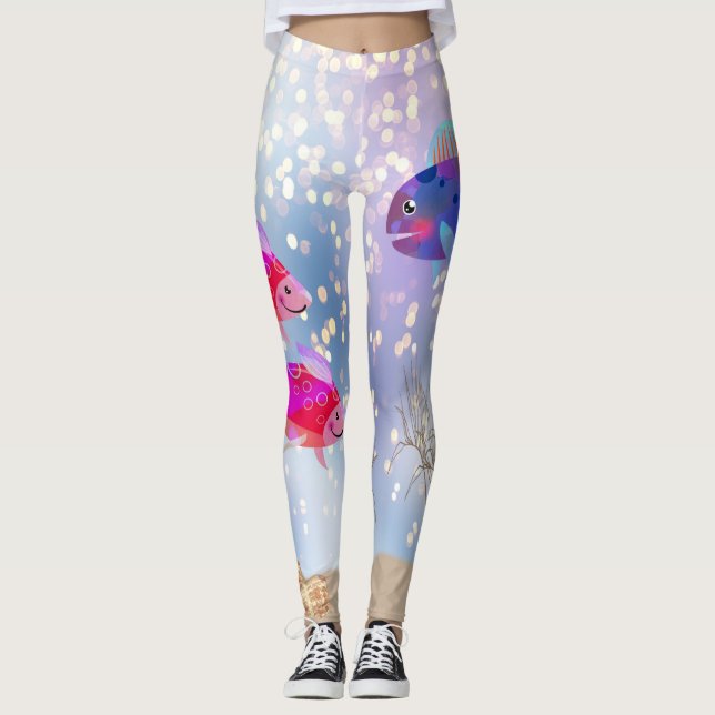 Quelque chose est des Leggings de Poisson (Devant)
