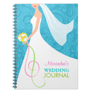 Quelque chose journal bleu de planificateur de