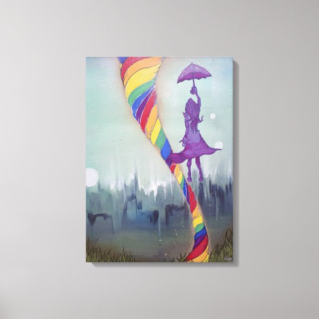 Quelque part sous l'impression en toile (Recto)