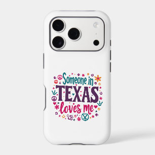 Quelqu'un au Texas Amour – Art Hippie Rétro du Tex