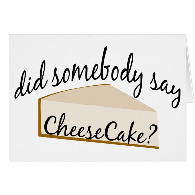 Quelqu'Un Dit Cheesecake ? (Devant horizontal)