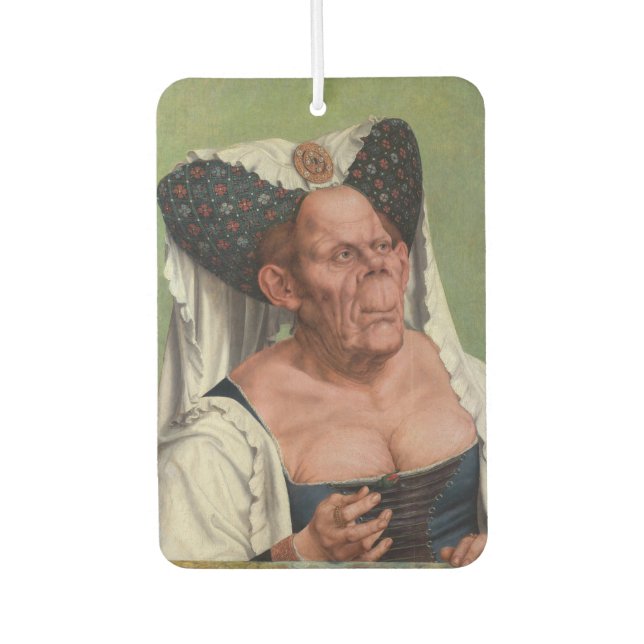 Quentin Matsys - A Grotesque Old Woman Air Freshener (Front)