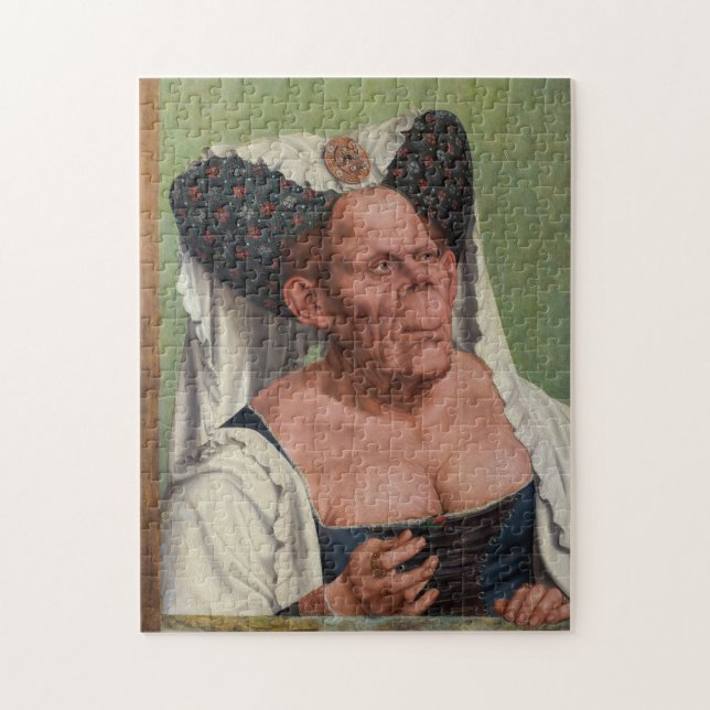 Quentin Matsys - A Grotesque Old Woman Jigsaw Puzzle (Vertical)