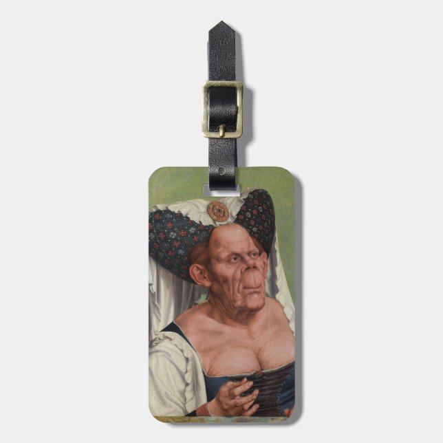 Quentin Matsys - A Grotesque Old Woman Luggage Tag (Front Vertical)