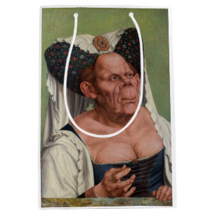 Quentin Matsys - A Grotesque Old Woman Medium Gift Bag
