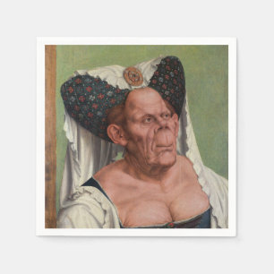 Quentin Matsys - A Grotesque Old Woman Napkin