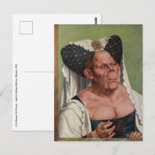 Quentin Matsys - A Grotesque Old Woman Postcard