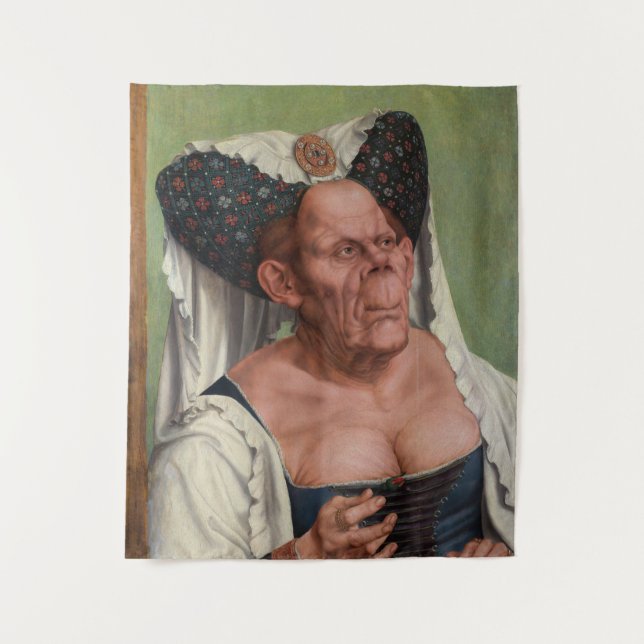 Quentin Matsys - A Grotesque Old Woman Tapestry (Front)