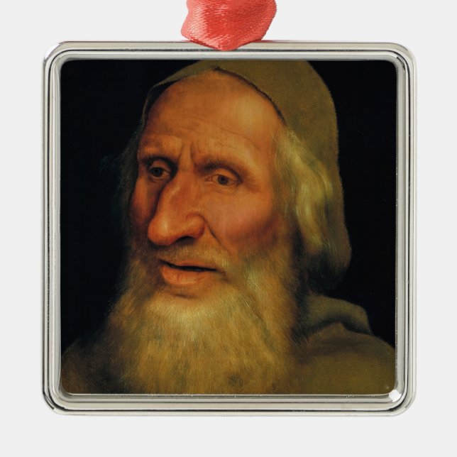 Quentin Matsys - Head of an Old Man Metal Ornament (Front)