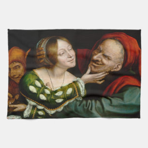 Quentin Matsys - Matched Lovers Kitchen Towel