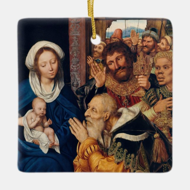 Quentin Matsys - The Adoration of the Magi Ceramic Ornament (Front)