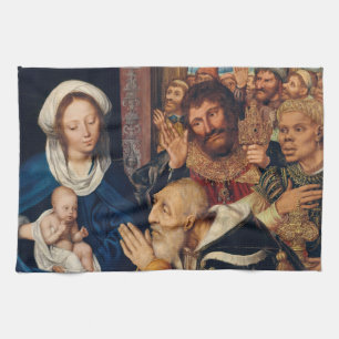 Quentin Matsys - The Adoration of the Magi Kitchen Towel