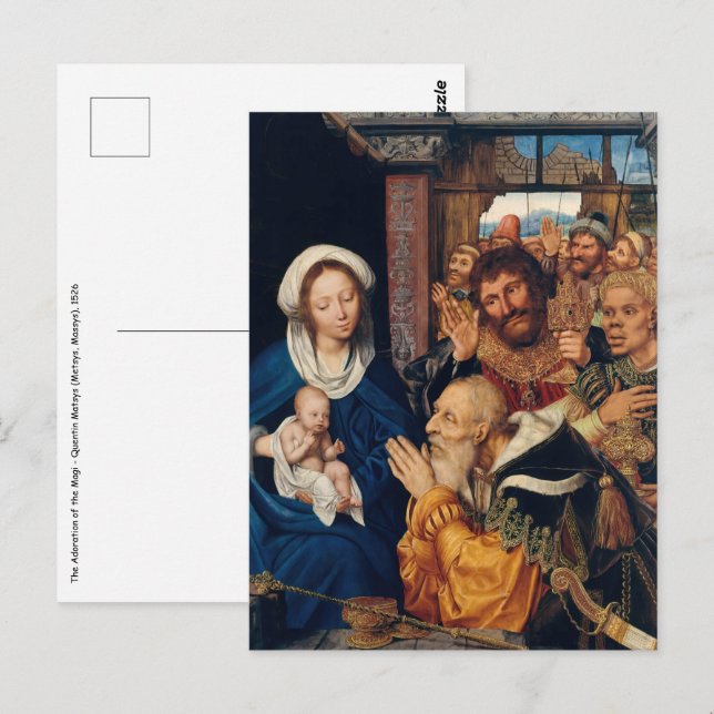 Quentin Matsys - The Adoration of the Magi Postcard (Front/Back)
