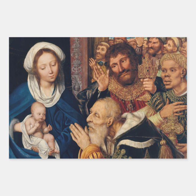 Quentin Matsys - The Adoration of the Magi Wrapping Paper Sheet (Front)