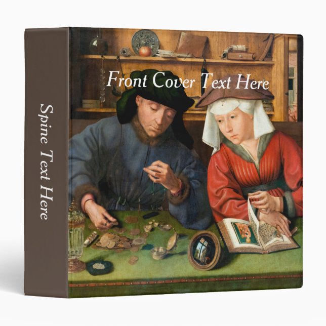 Quentin Matsys - The Moneylender and His Wife Binder (Front/Spine)