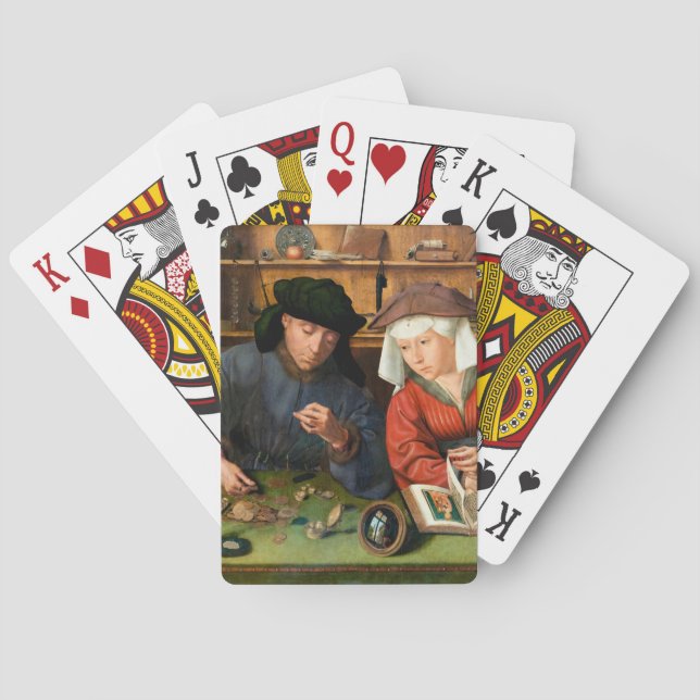 Quentin Matsys - The Moneylender and His Wife Playing Cards (Back)