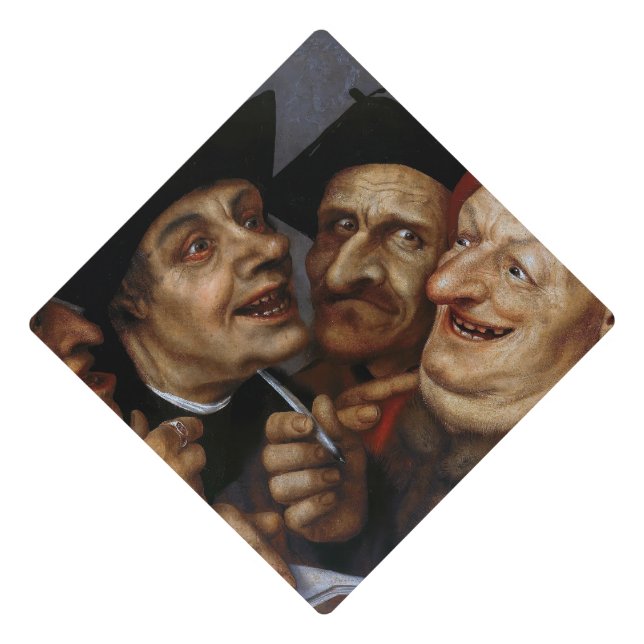 Quentin Matsys - The Purchase Agreement Graduation Cap Topper (Front)