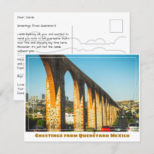 Querétaro Mexico Aqueduct Postcard