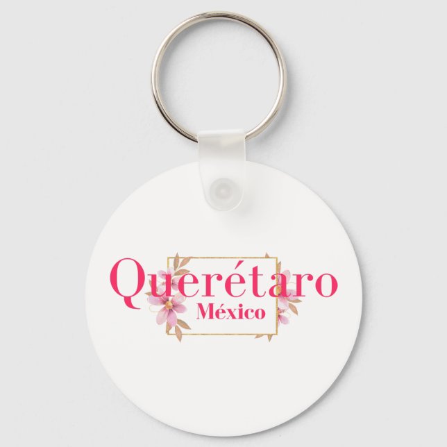 Queretaro Mexico Travel Destination Bridesmaid  Keychain (Front)