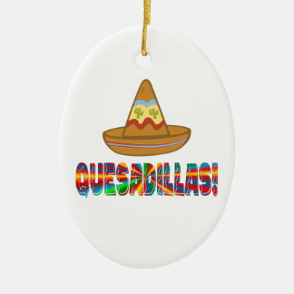 Quesadilla Love Ceramic Ornament