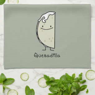 Quesadilla Mexican grilled Tortilla with Cheese Kitchen Towel