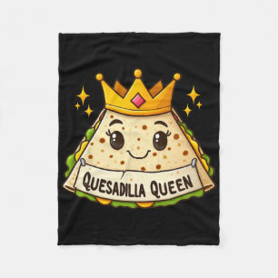 Quesadilla Queen Cinco De Mayo Kids Girls Women  Fleece Blanket