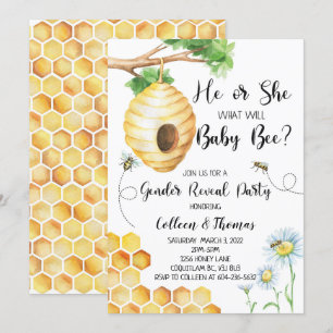 Qu'est-ce que Baby Bee Genre Révéler Invitation