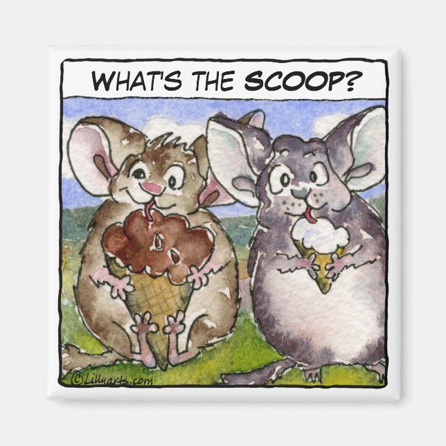 Qu'est-ce que la Scoop ? Aimant à crème glacée de  (Devant)