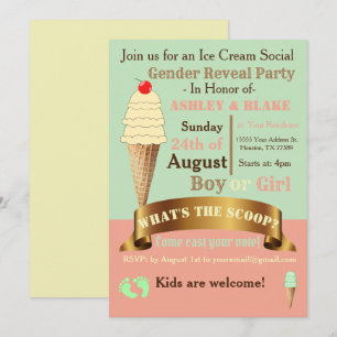 Qu'est-ce que la Scoop Genre Reveal Invitations